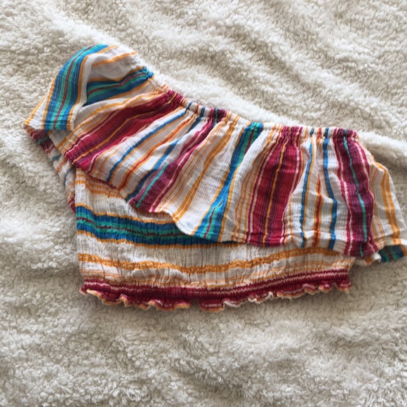 American Eagle One Shoulder Crop Top - Picture 1 of 4